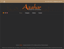 Tablet Screenshot of guitarras-azahar.com
